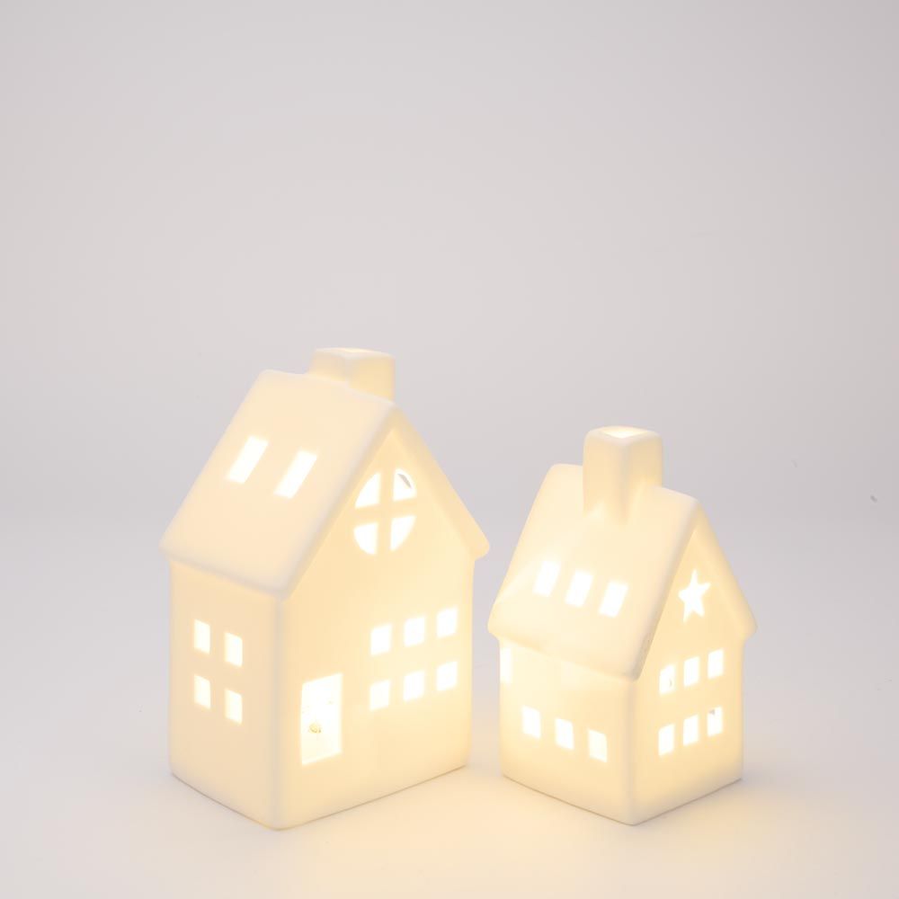 Light Up Porcelain House Small