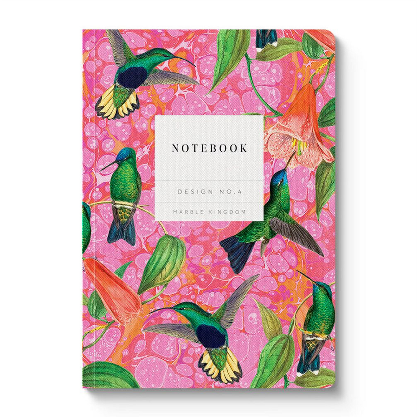 Marble Hummingbirds A5 Soft Cover Notebook