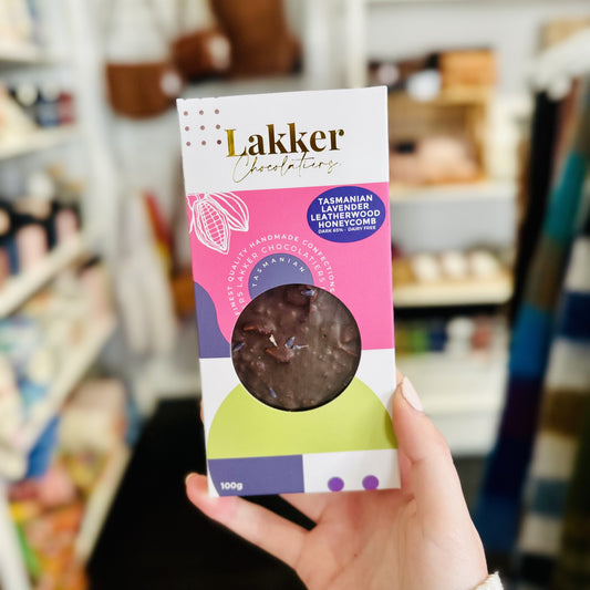 Tasmanian Lavender & Leatherwood Honeycomb Dark Chocolate