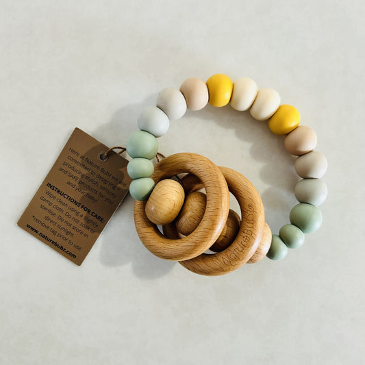 RAINBOW Rattle Teether Ocean Breeze