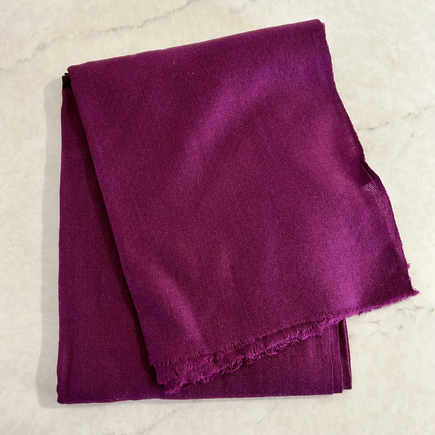 Plum Woven Cashmere & Silk Scarf