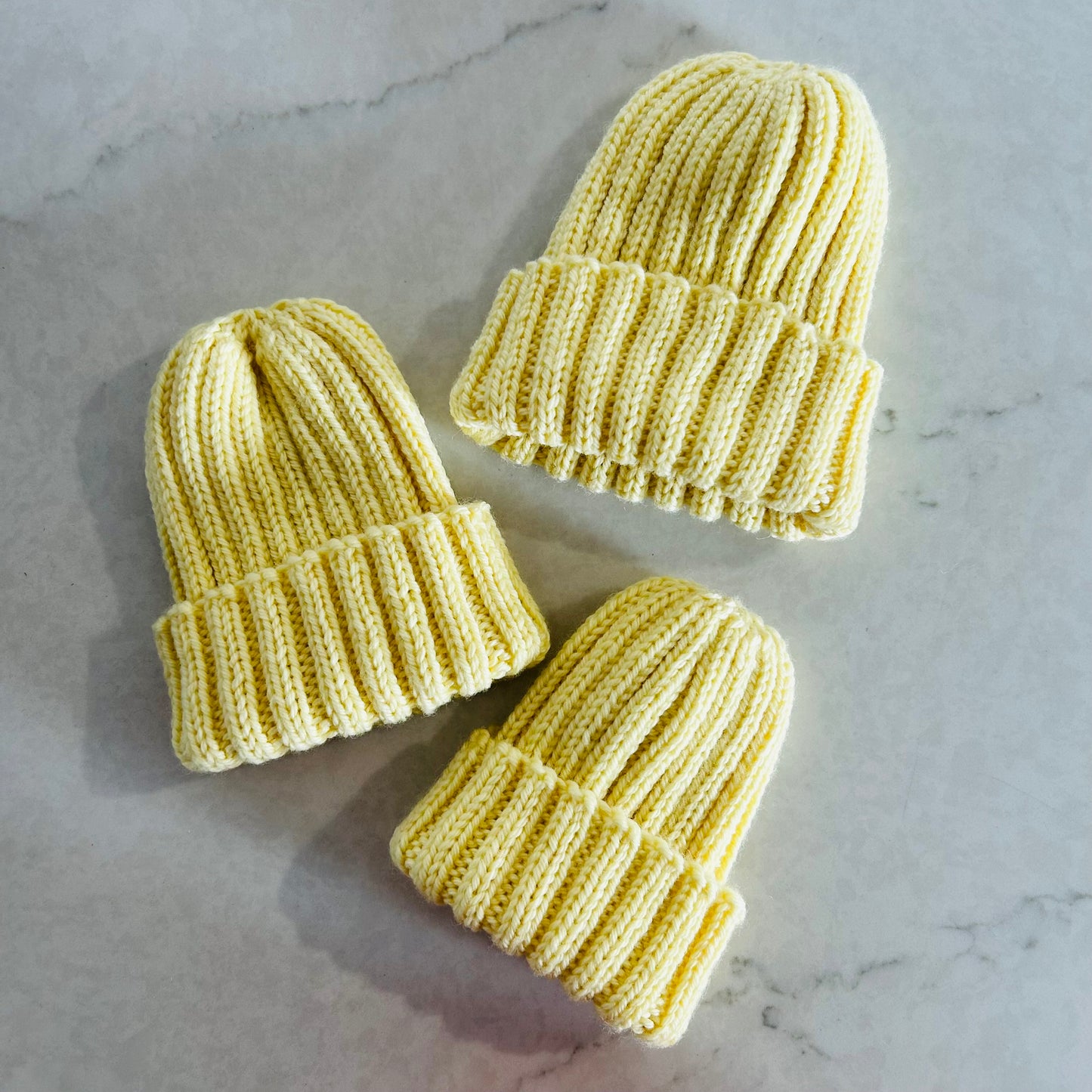 Wool Baby Beanie - Buttercup