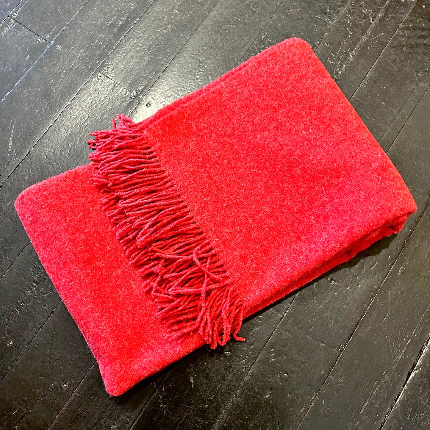 New Zealand Wool Blanket - Cherry