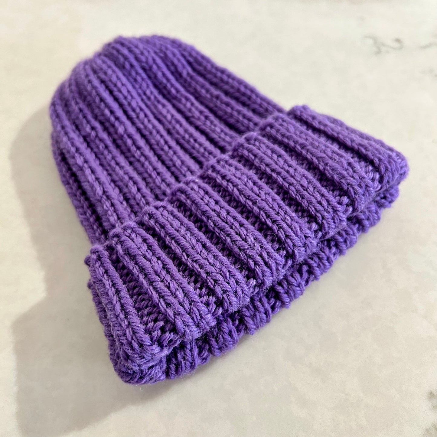 Wool baby Beanie - Violet