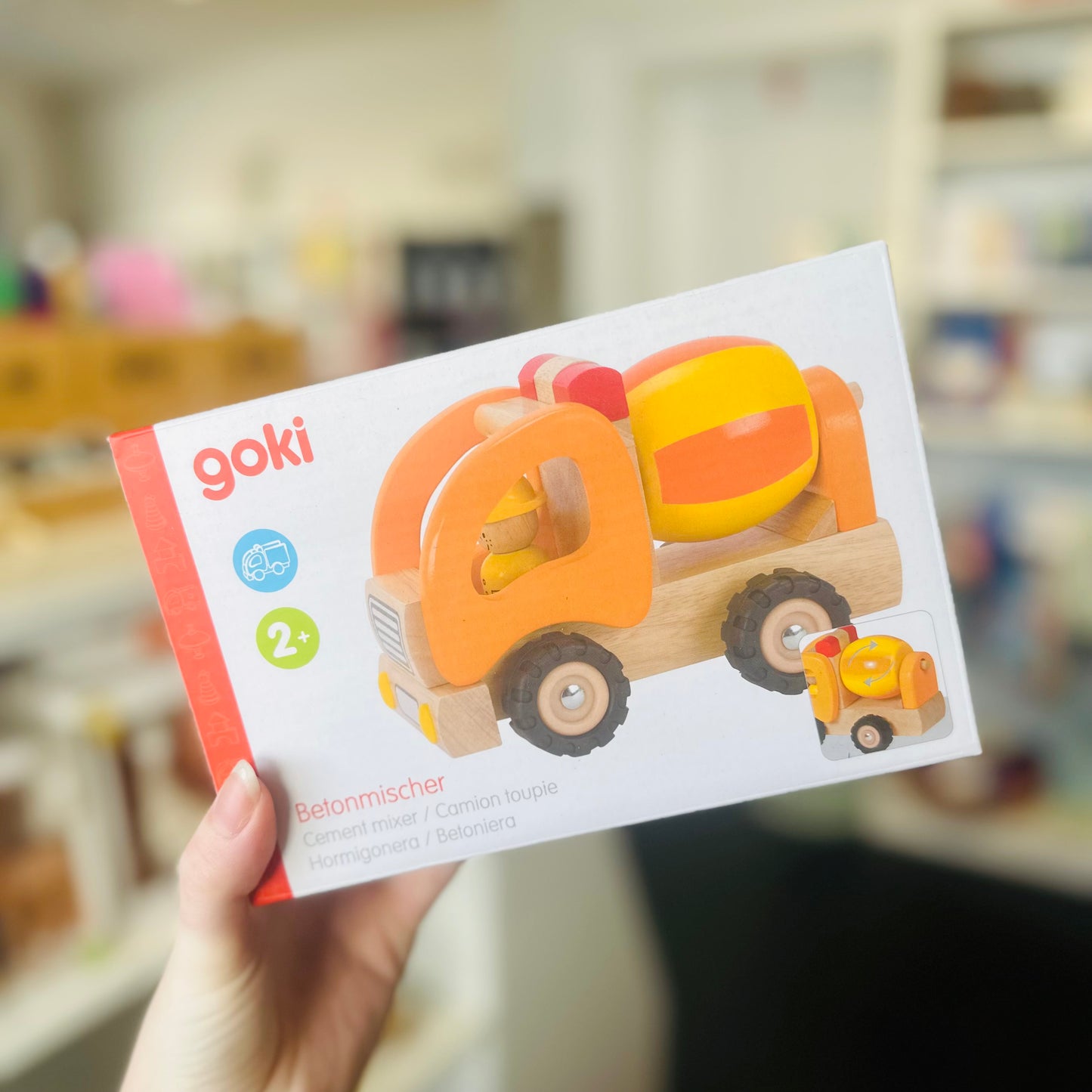 Cement Mixer Wooden Toy