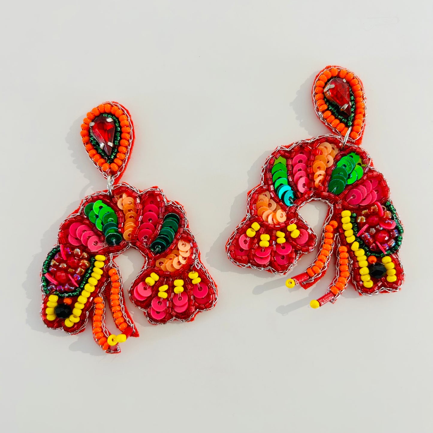 Beaded Earrings Lobster