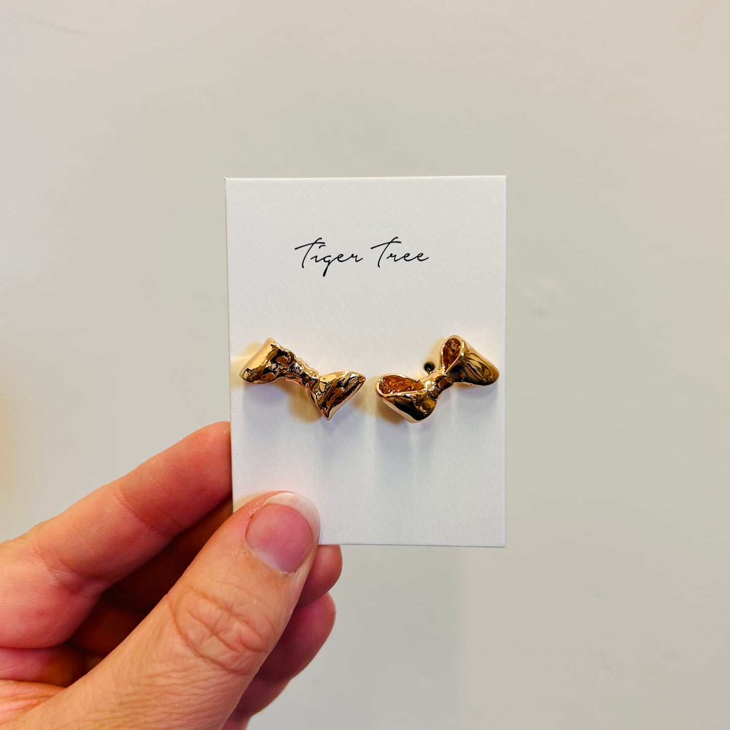 Chelsea Bow Gold Studs