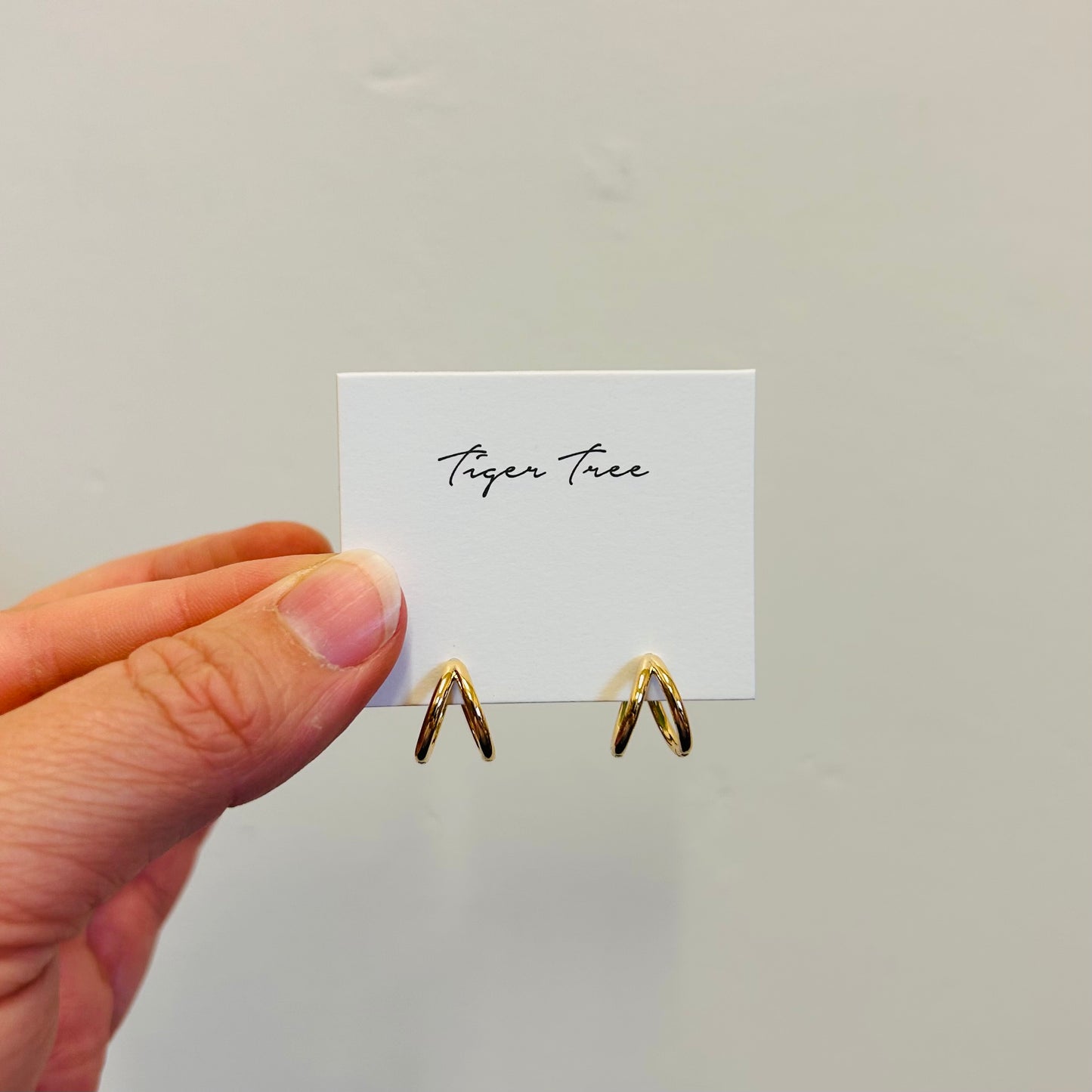 Viola Gold Huggie Earrings