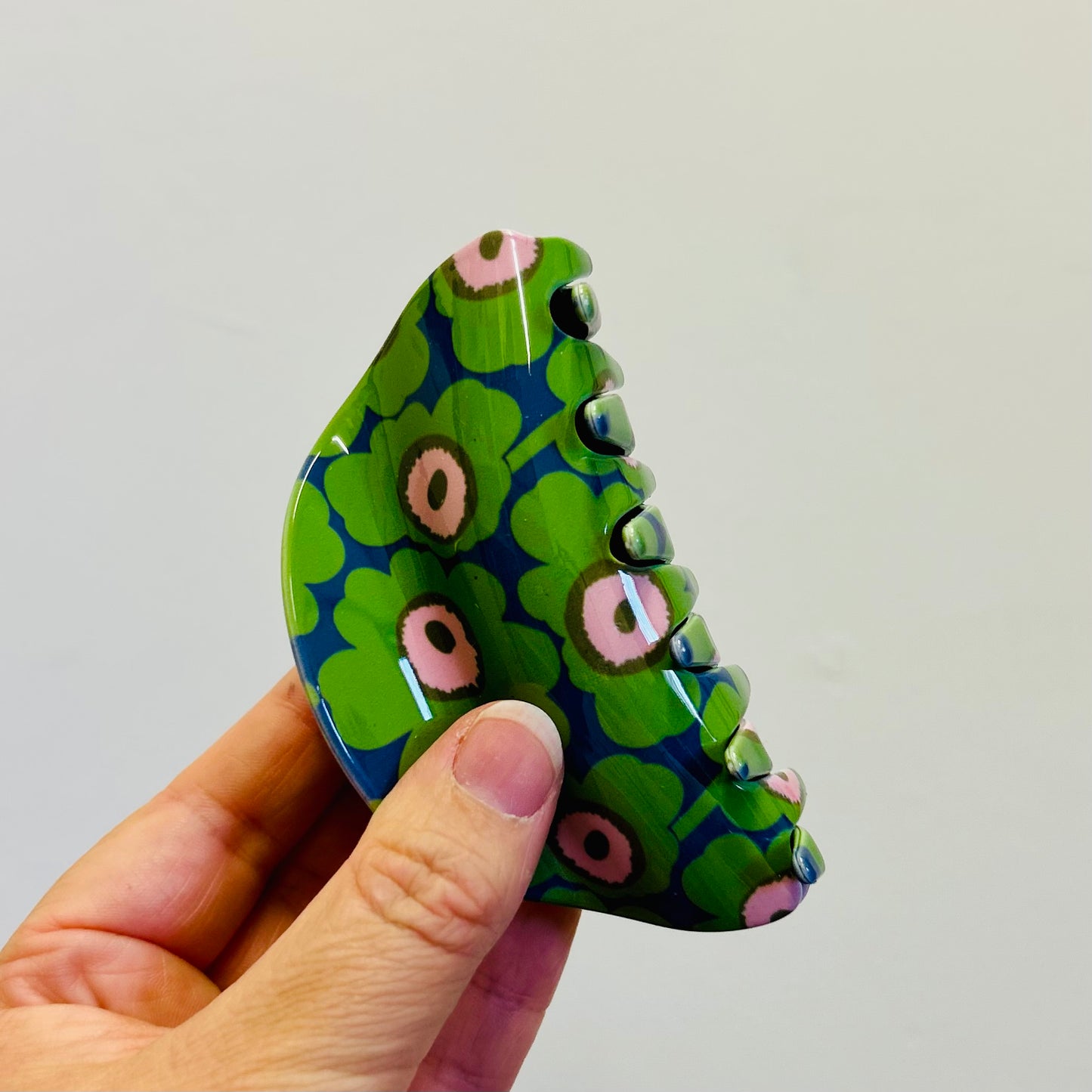 Flower Print large Hair Clip