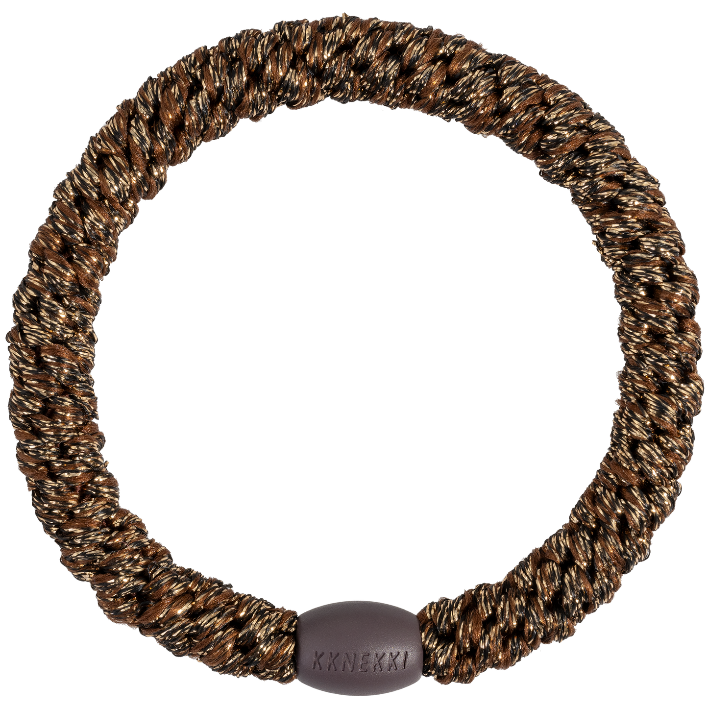 Coffee Glitter KKNEKKI Hair Tie