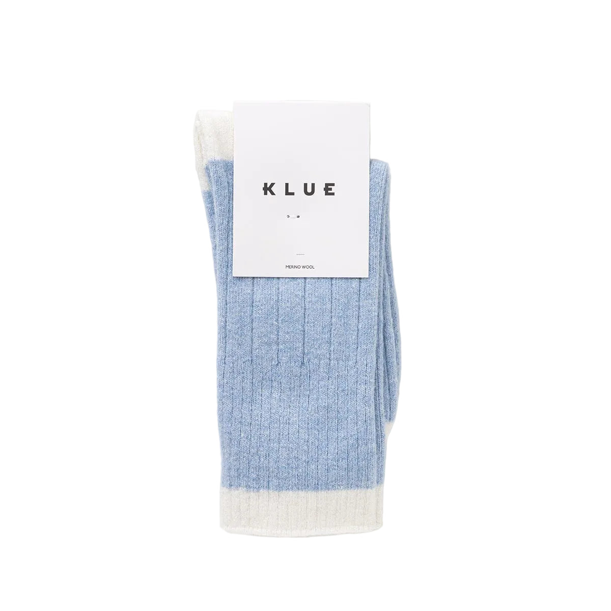 Blue & White Bands Merino Wool Socks