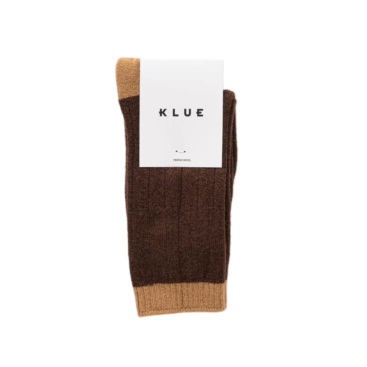 Brown & Caramel Bands Merino Wool Socks
