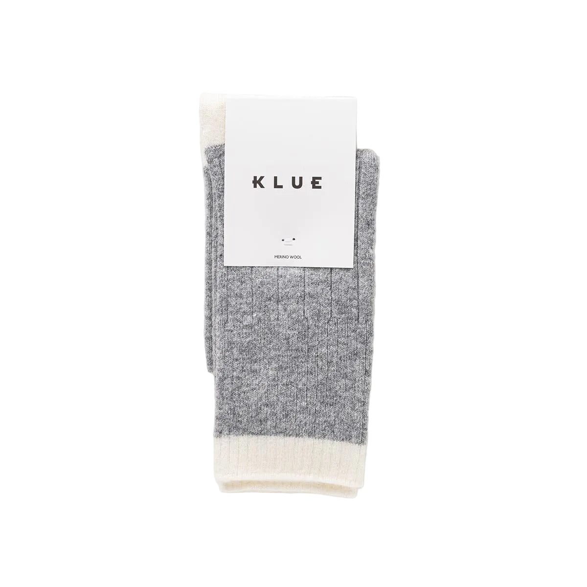 Grey & White Bands Merino Wool Socks