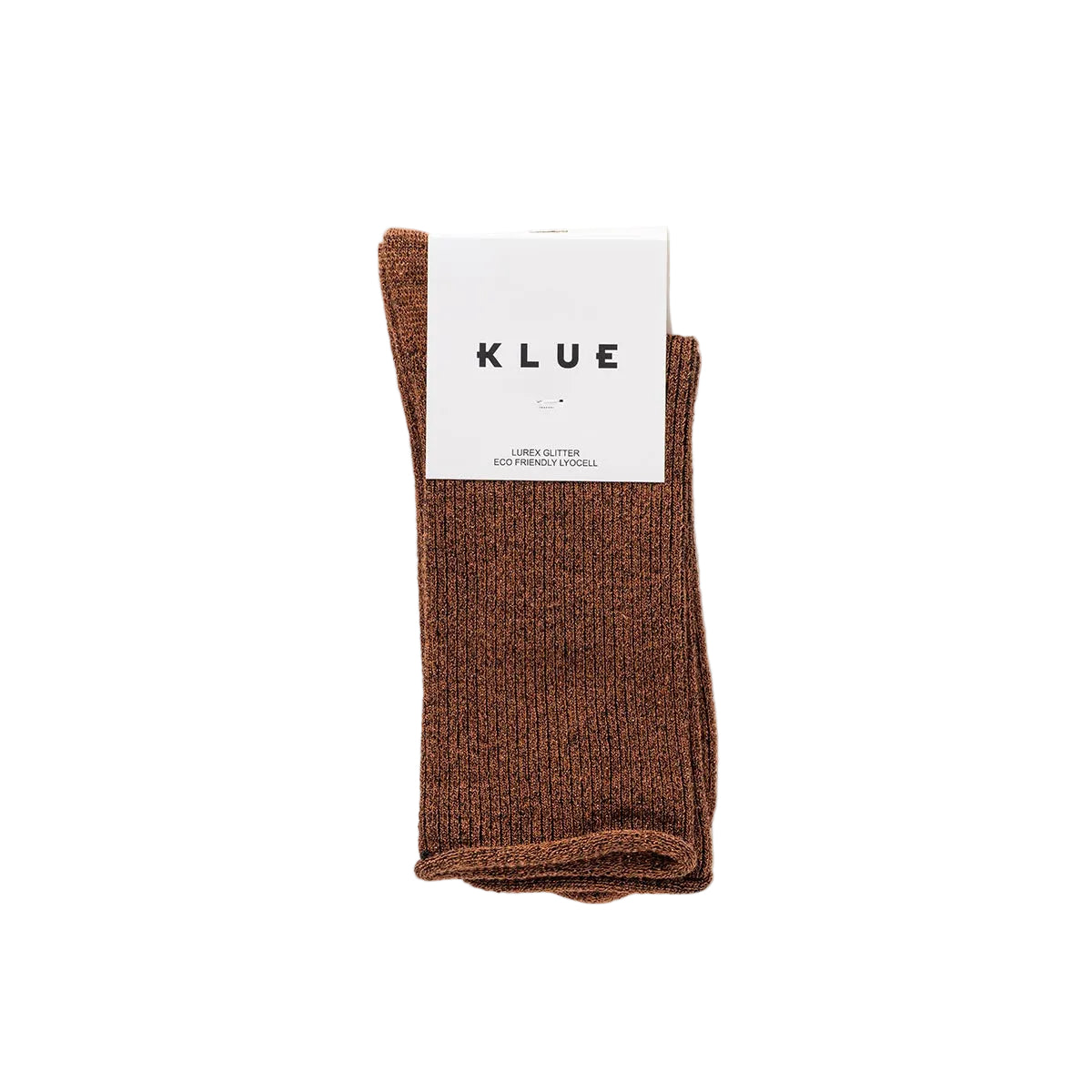 Camel Brown Glitter Lurex Socks