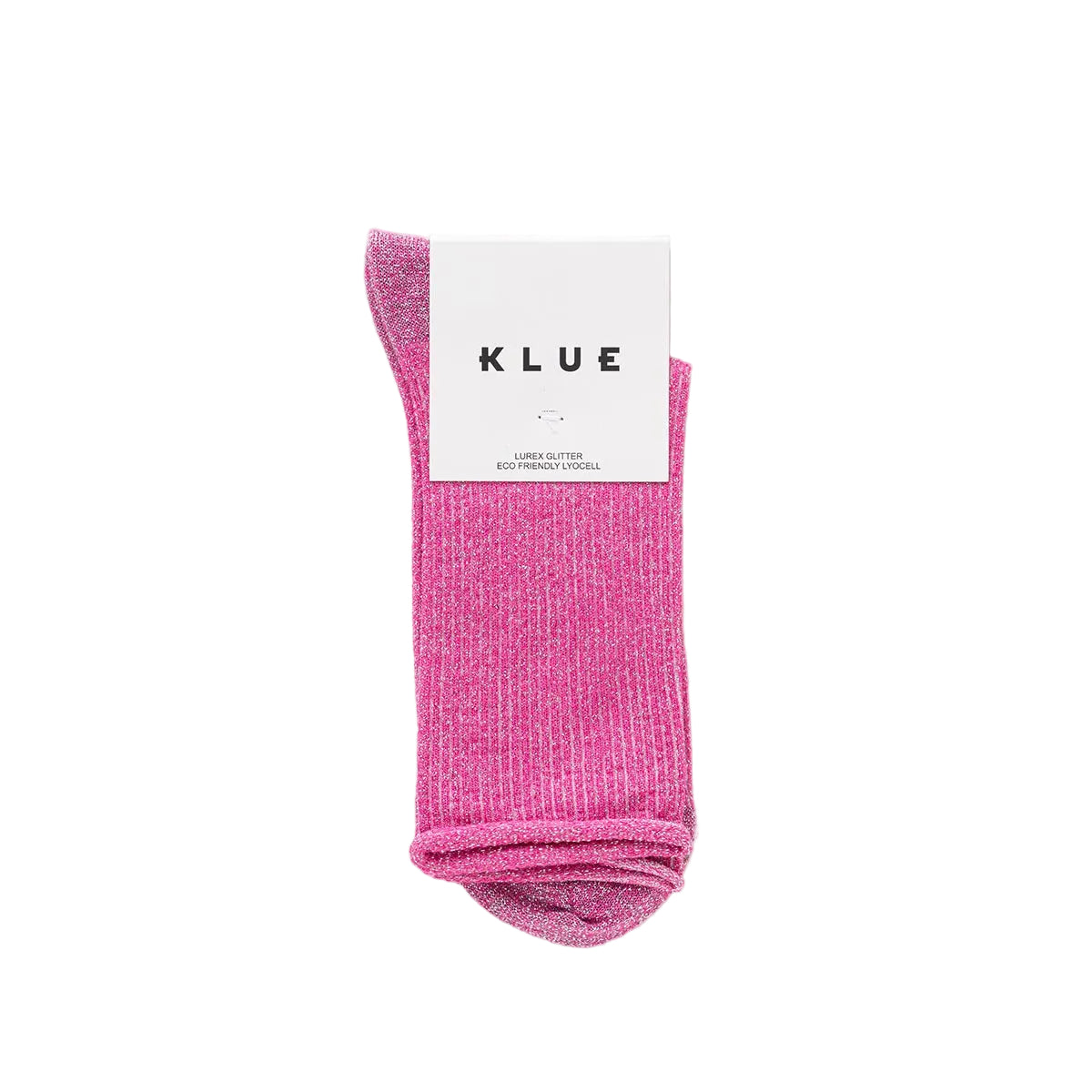 Fuchsia Glitter Lurex Socks