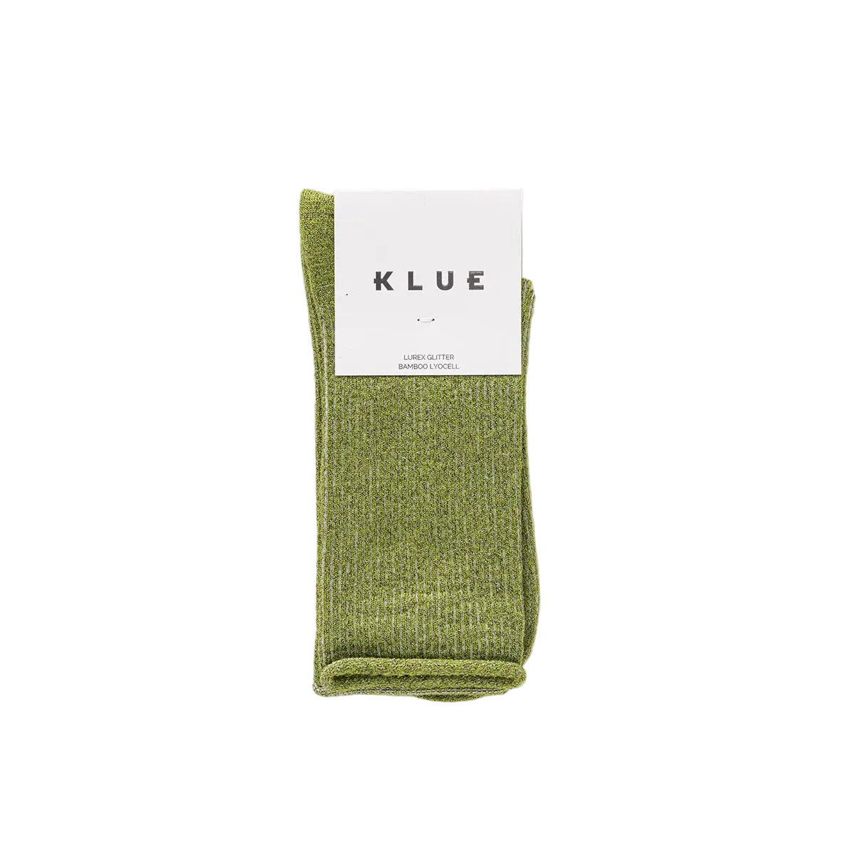 Olive Green Glitter Lurex Socks