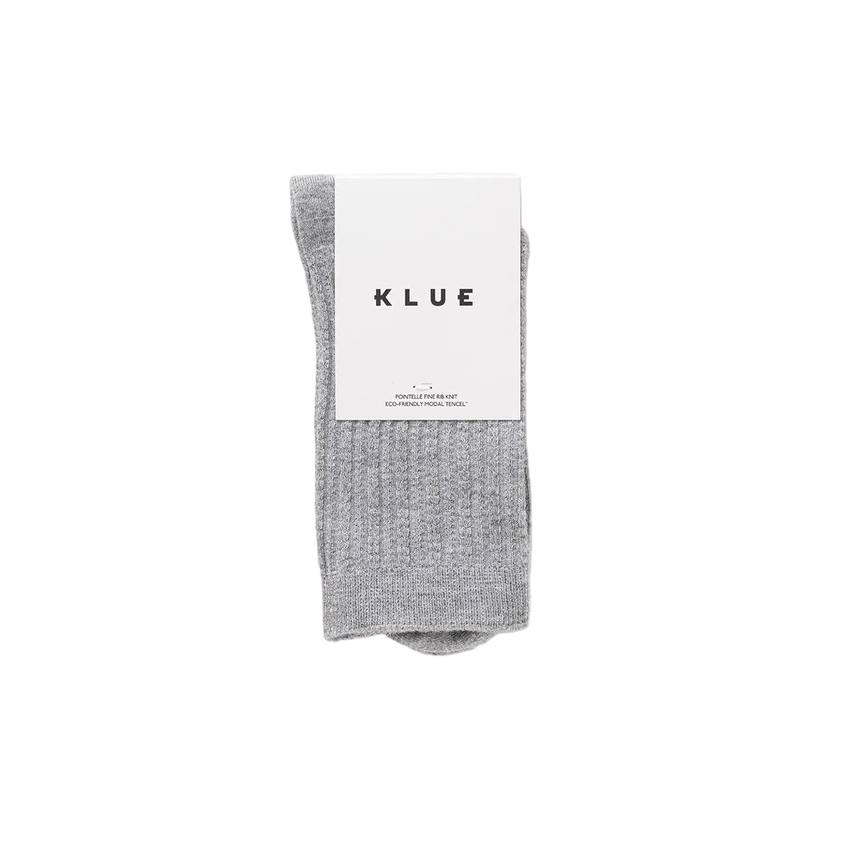 Light Grey Pointelle Fine Rib Knit Socks