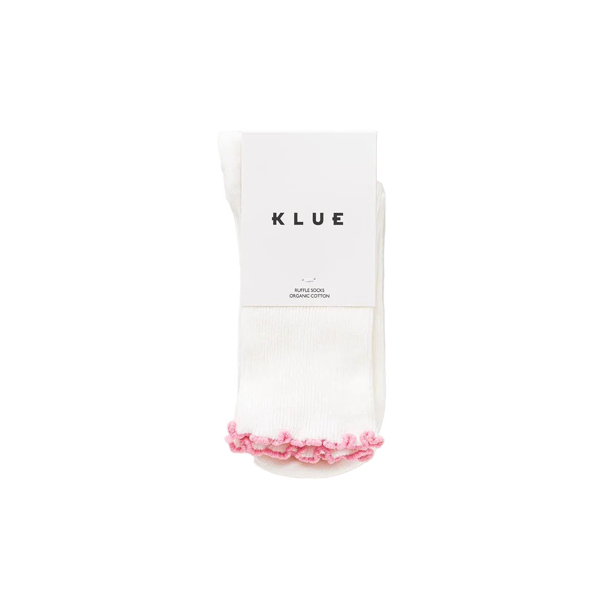 Pink Organic Cotton Socks with Ruffles