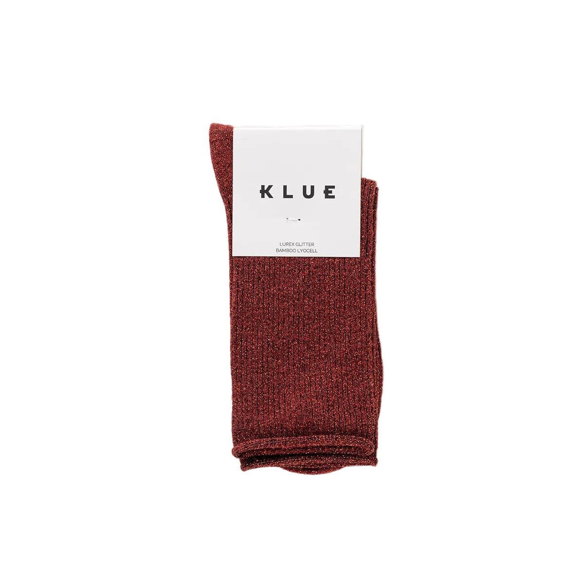 Red Glitter Lurex Socks