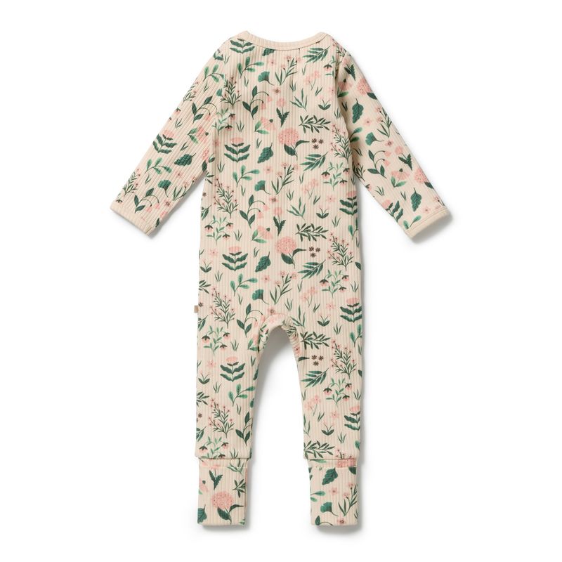 Sweet Bloom Organic Zipsuit