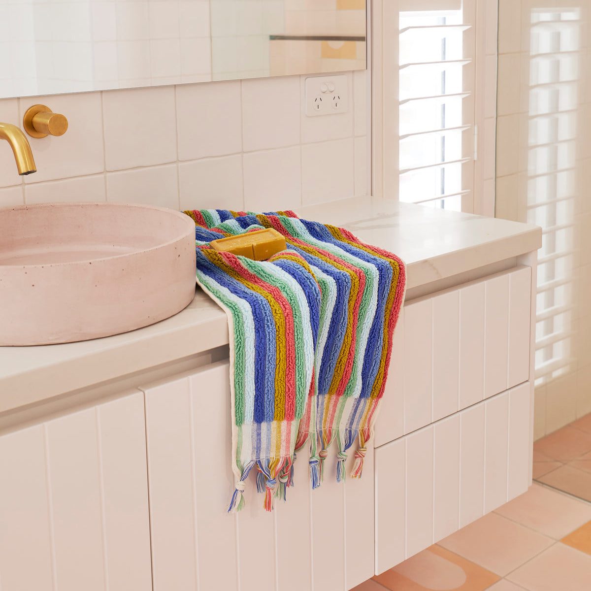 Madeira Stripe Turkish Hand Towel