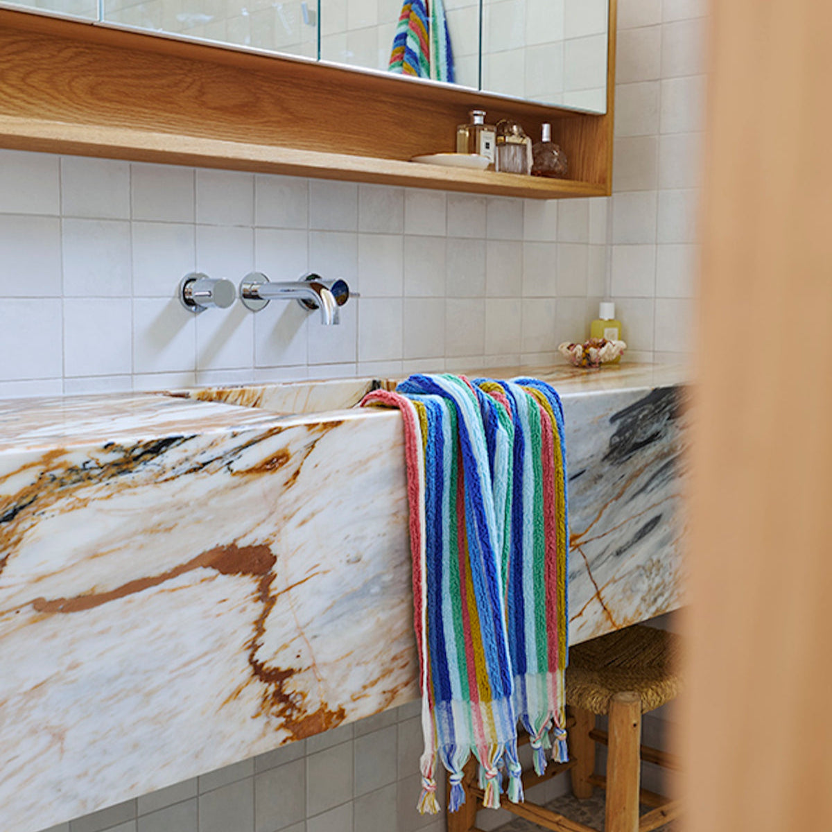 Madeira Stripe Turkish Hand Towel