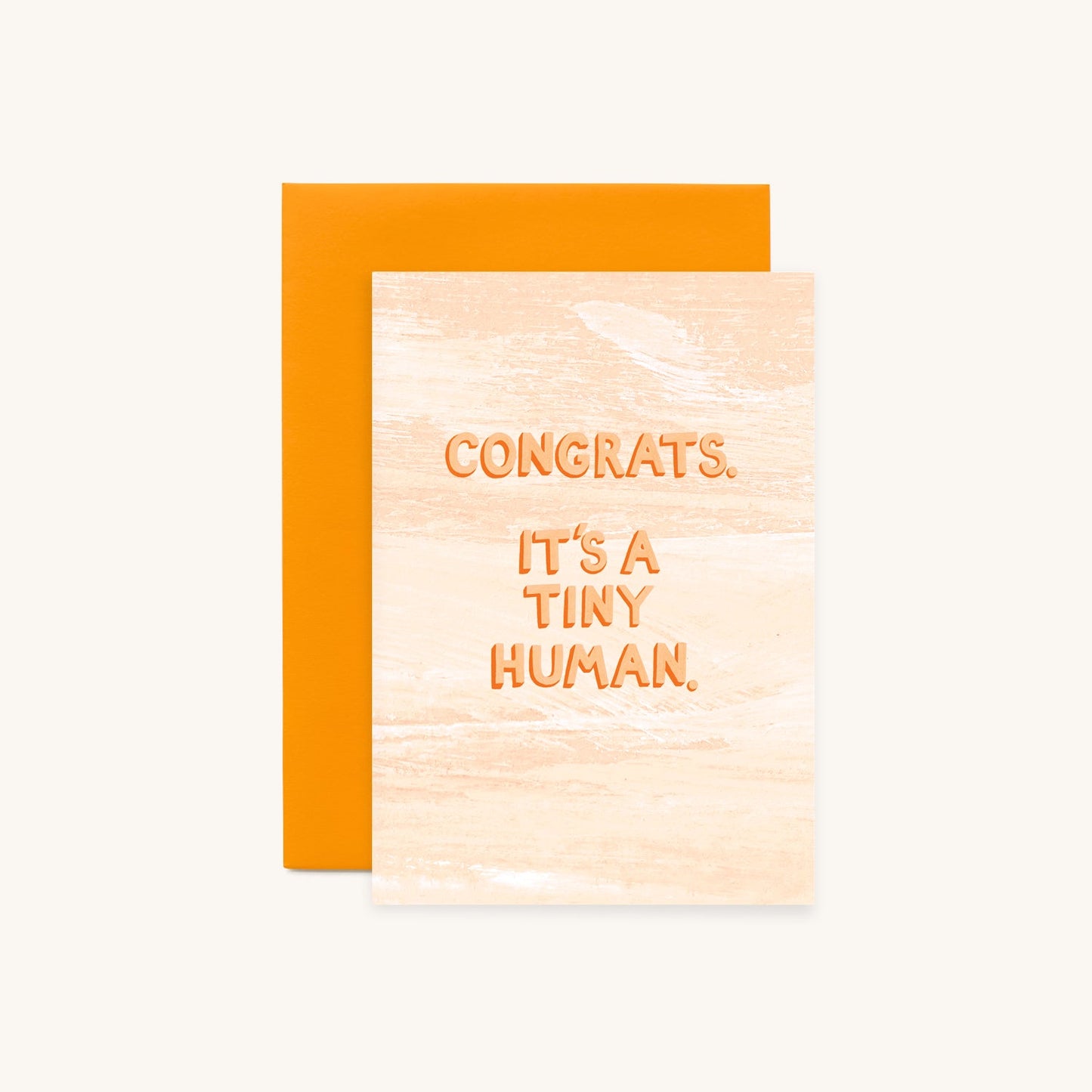 It's A Tiny Human Tangello Greeting Card