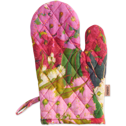 Australian Bush Blossom Oven Mitt