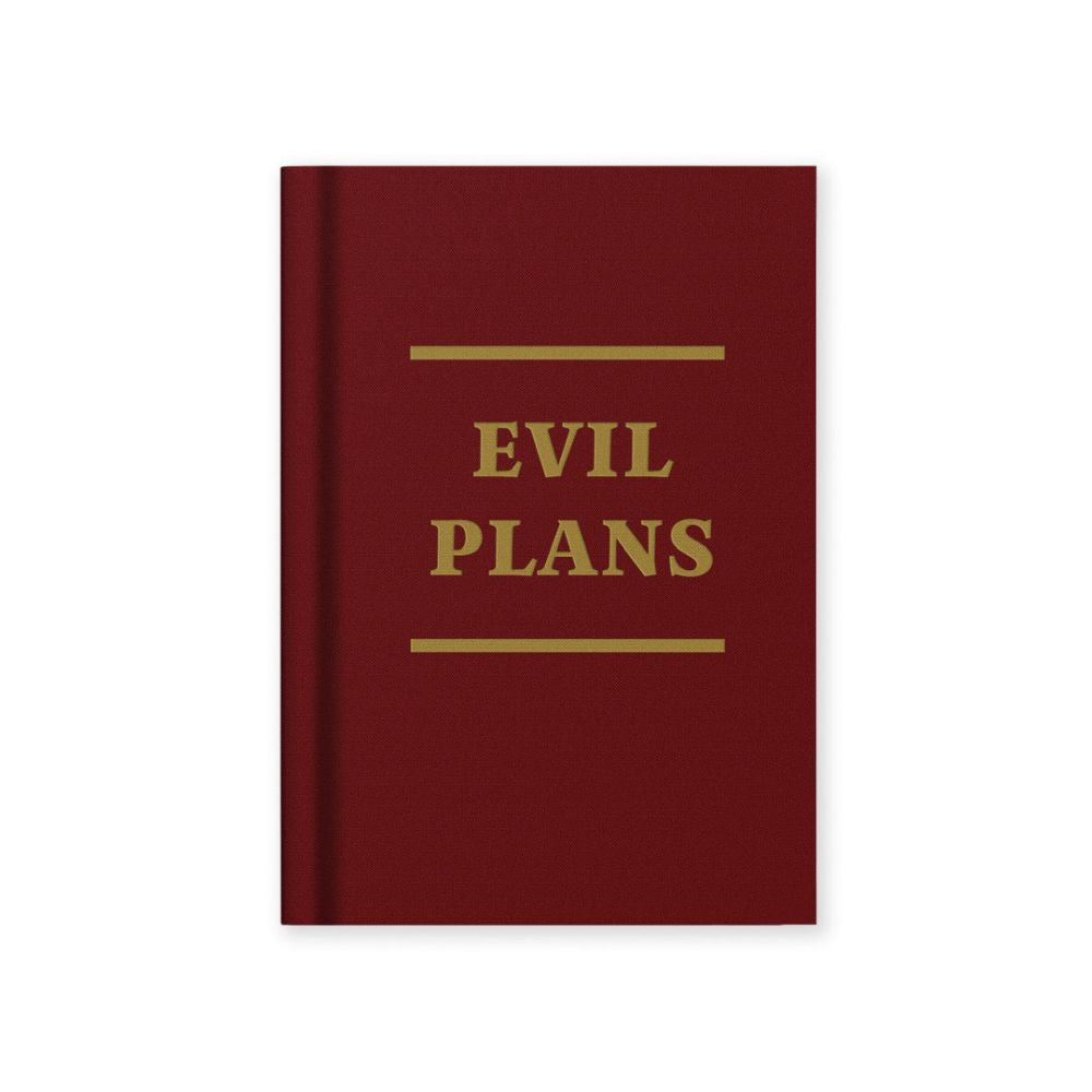 Evil Plans Tiny Hard Cover Notebook