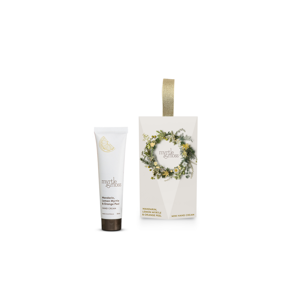 Mandarin, Lemon Myrtle & Orange Peel Hand Cream Wreath Ornament