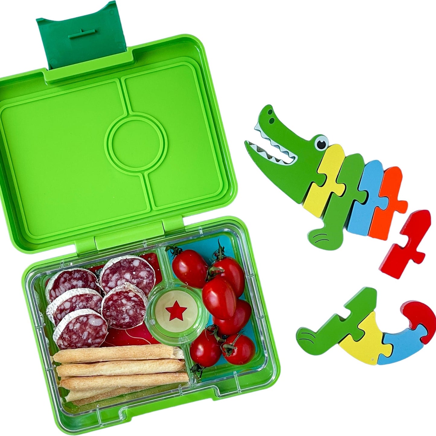 Yumbox Snack Jurassic Green Dinosaur