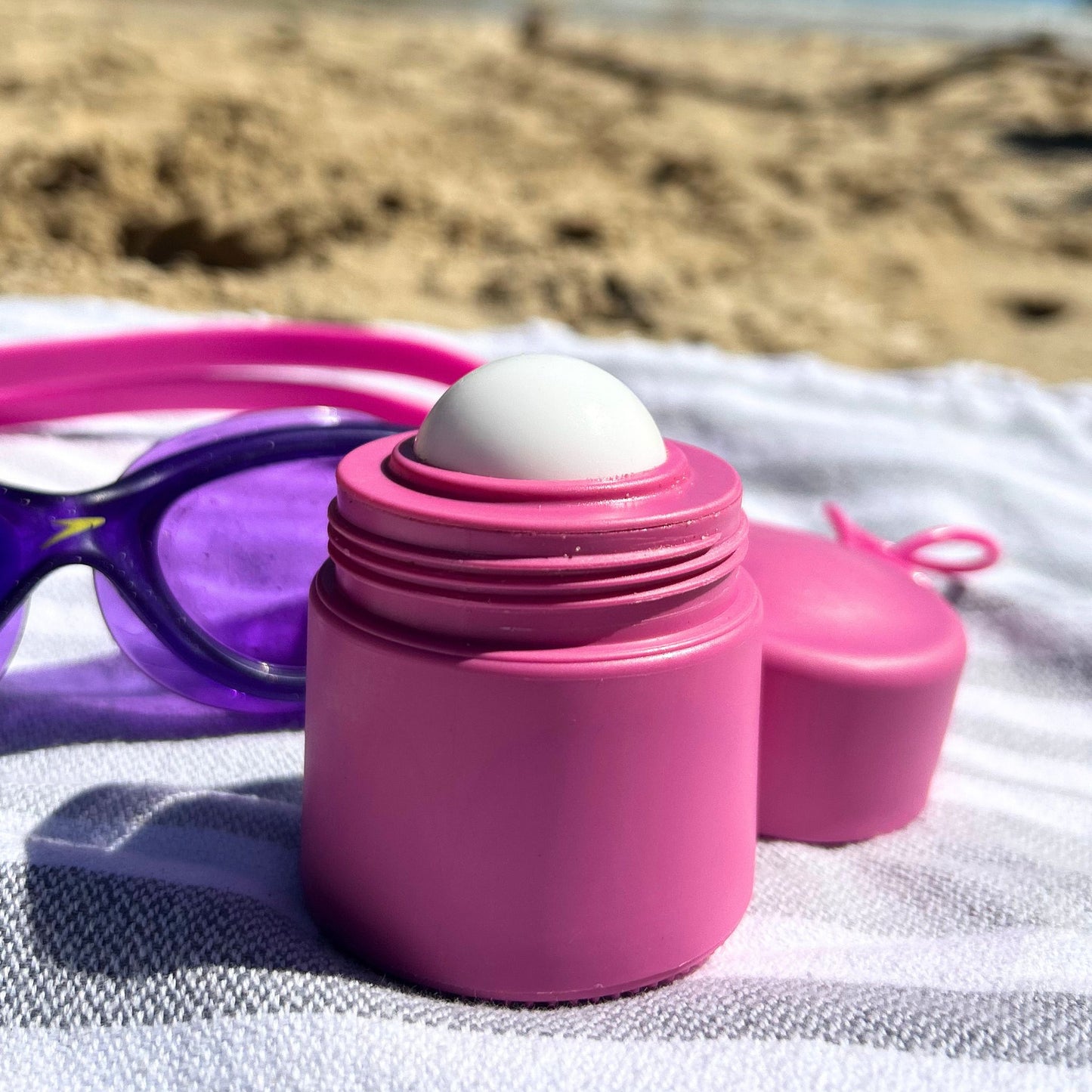 Refillable Sunscreen Applicator Salt Lake Pink