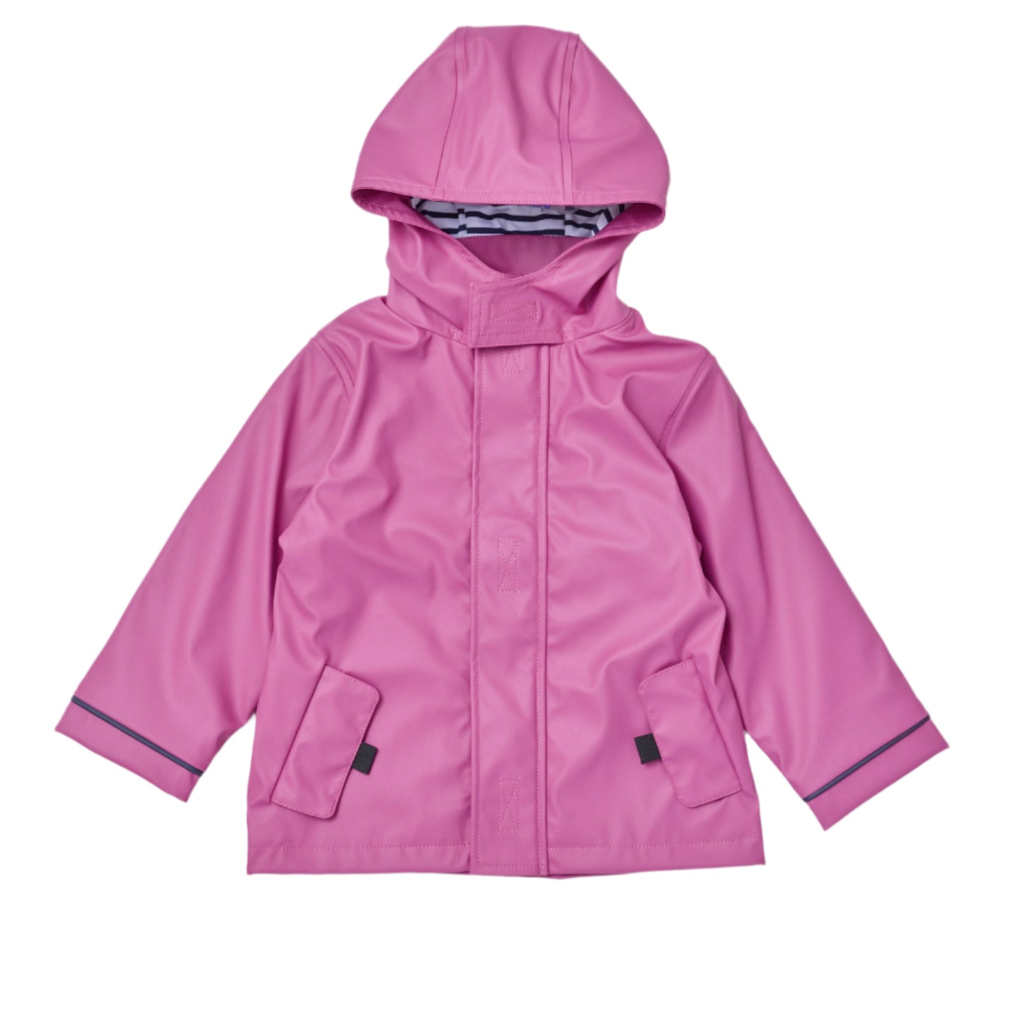 Stripy Sailor Waterproof Jacket Wild Berry