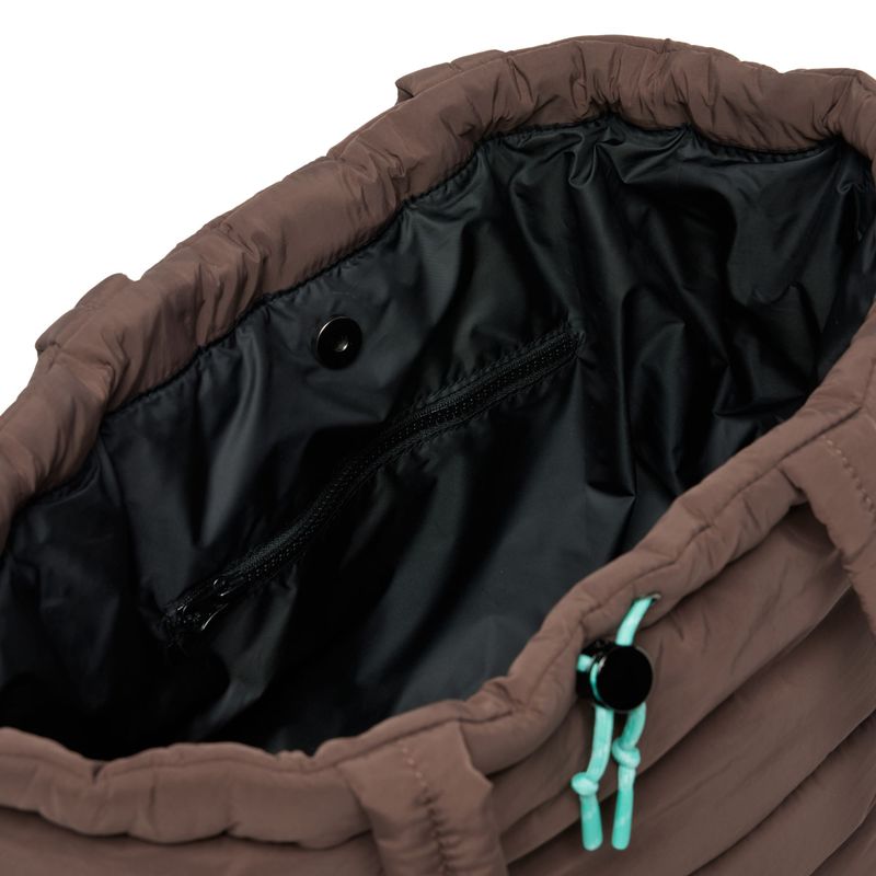 Chocolate & Turquoise Scrunch Base Bag