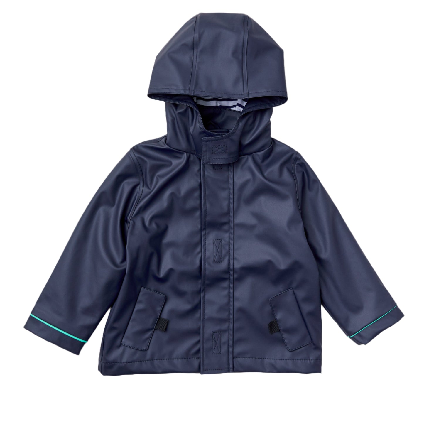 Stripy Sailor Waterproof Jacket Midnight Navy
