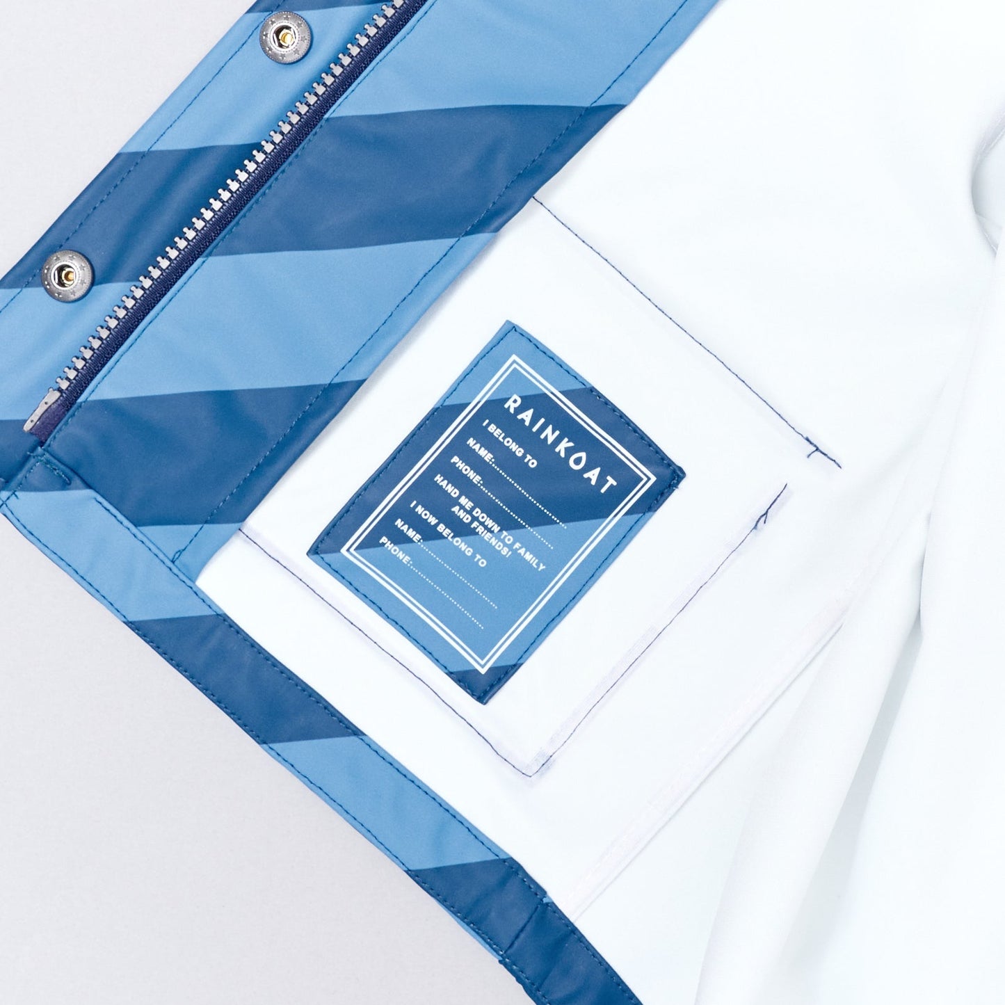 Minimac Waterproof Jacket Blue Stripe