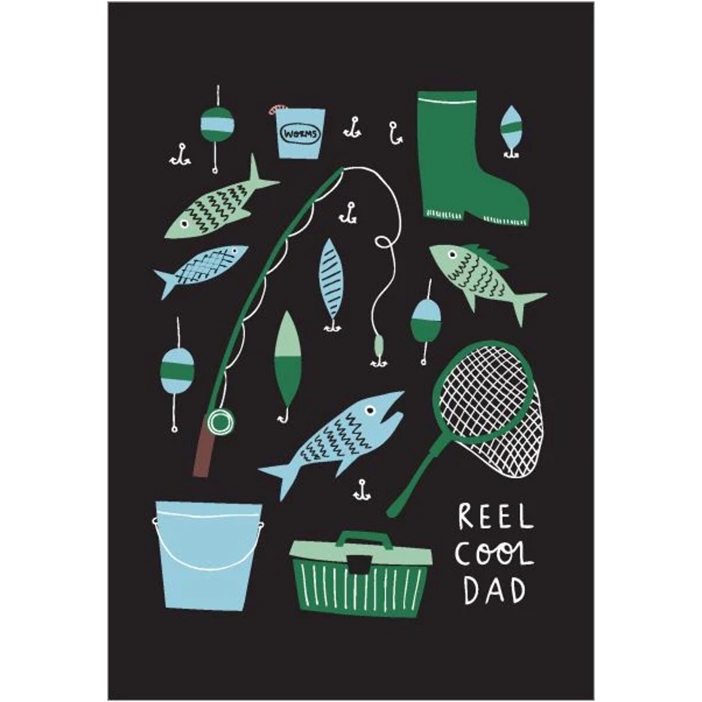 Reel Cool Dad Greeting Card