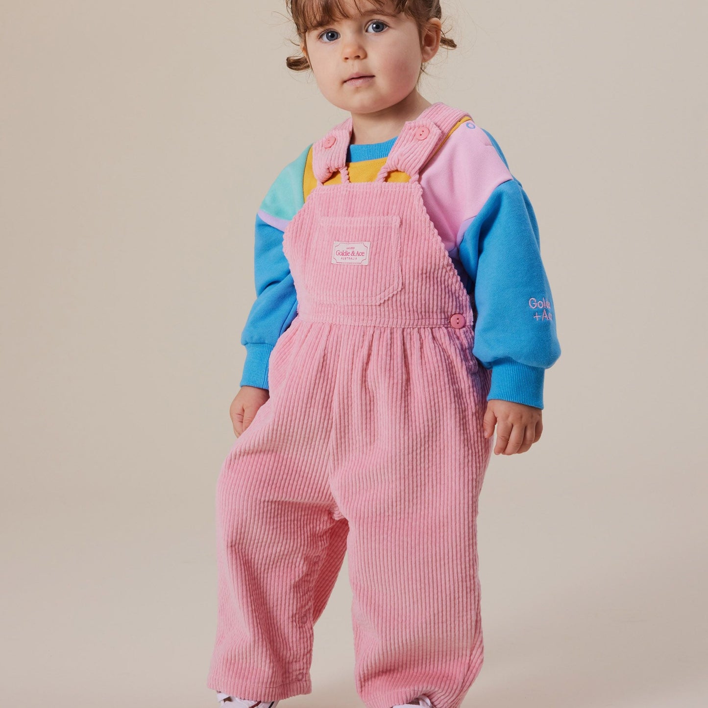 Sammy Corduroy Sweet Pea Baby Overalls