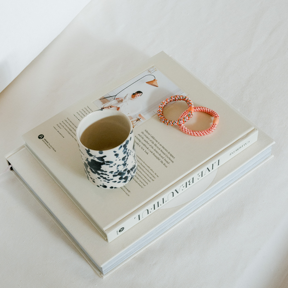 Mix Orange Pistachio Glitter KKNEKKI Hair Tie