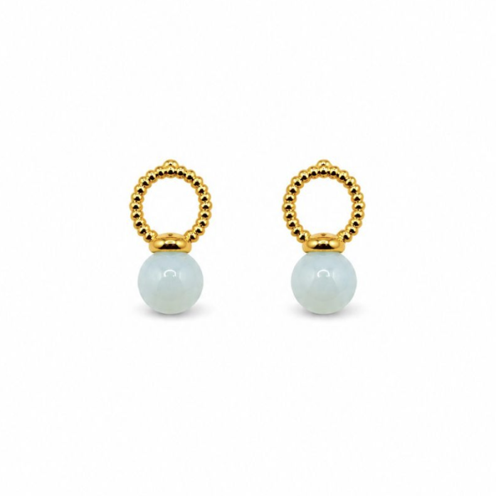 Aqua Porta Bell Earrings