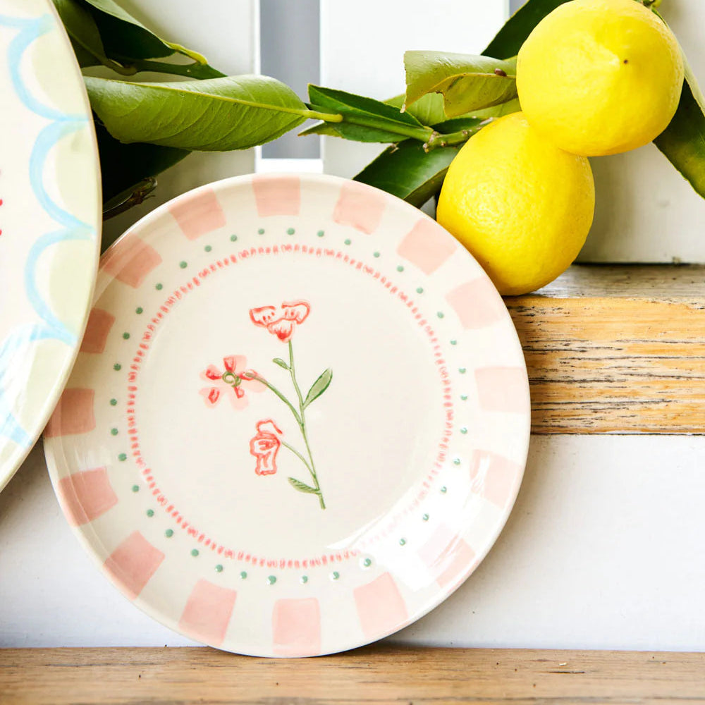 June's Garden Geranium Side Plate