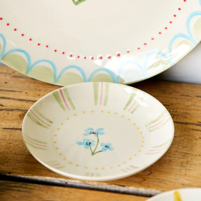 June's Garden Forget Me Not Side Plate