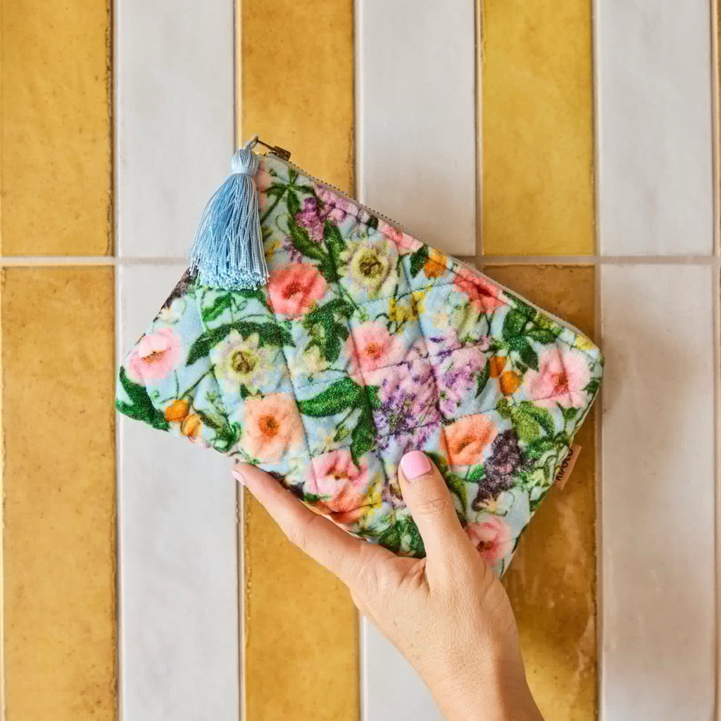 Spring In The Air Velvet Cosmetics Purse