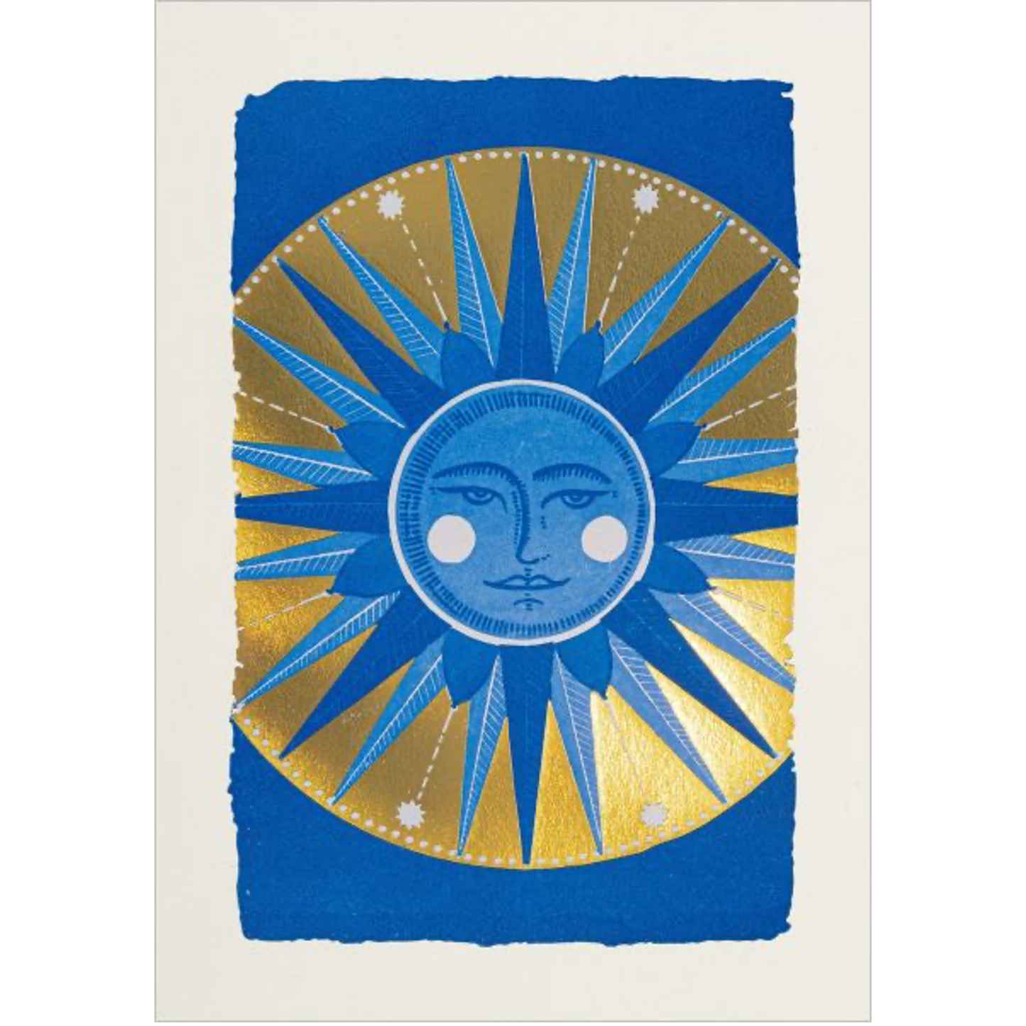 Golden Sun Mini Greeting Card