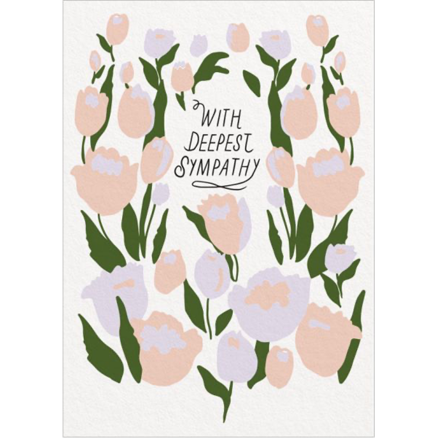 Floral Deepest Sympathy Greeting Card