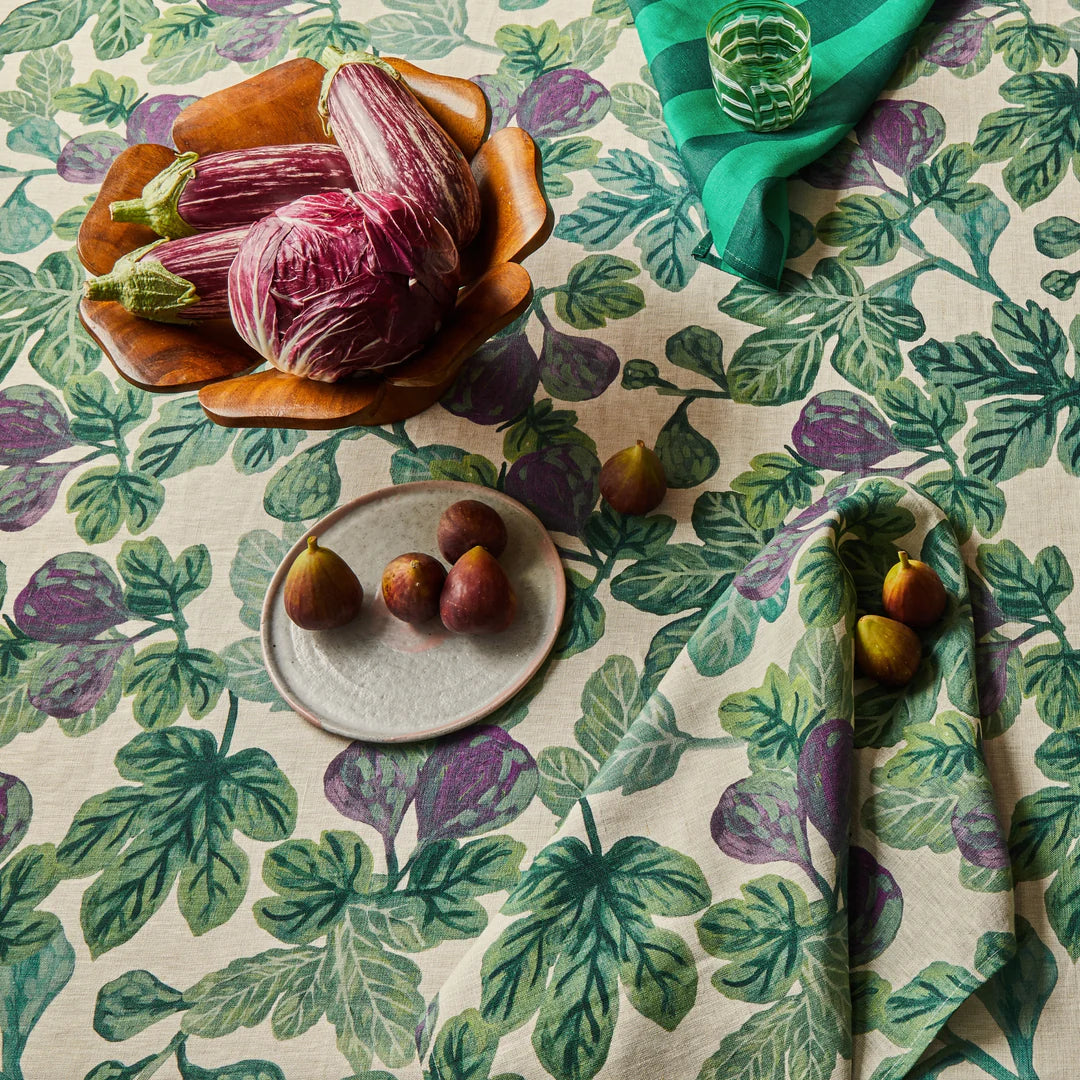 Figgy Green Tea Towel