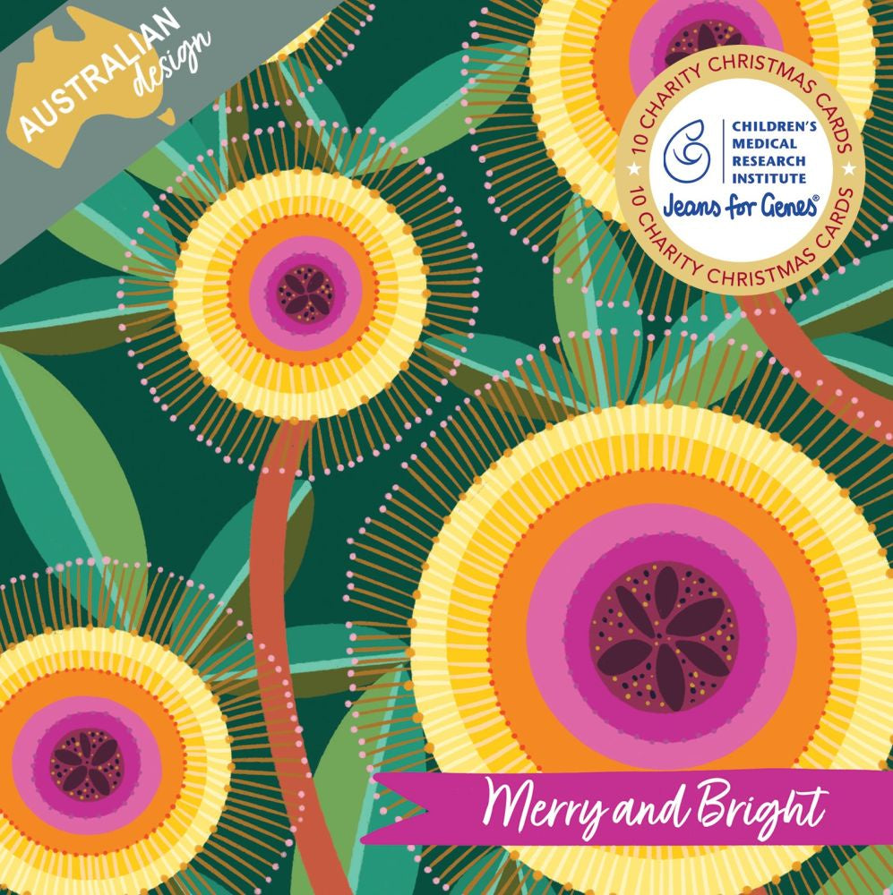 Merry and Bright Charity Christmas Cards Set of 10