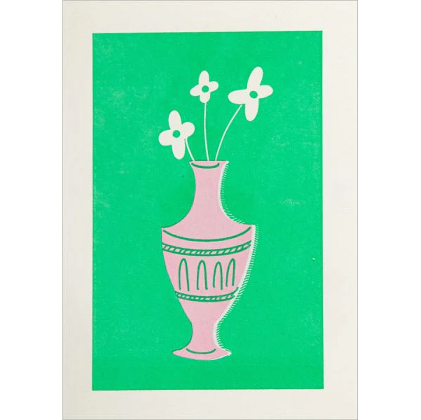 Flowers In A Vase Mini Greeting Card