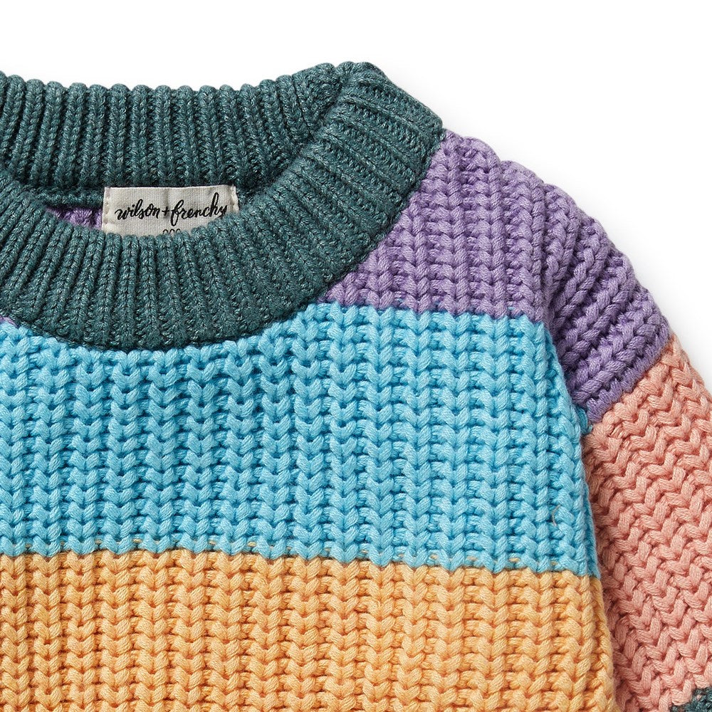 Rainbow Organic Kids Knitted Jumper