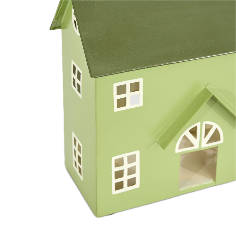 Country House Hand Painted Metal House